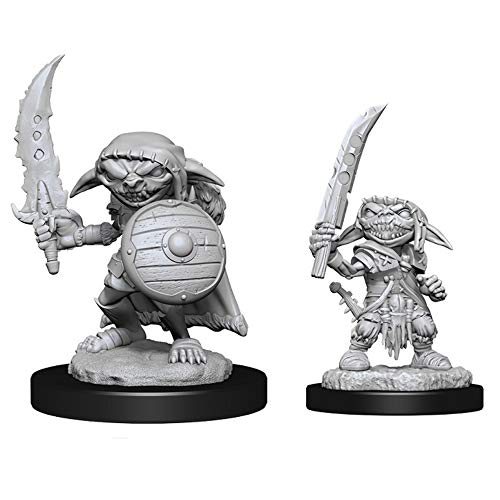 Dungeons & Dragons Pathfinder Battles: Deep Cuts Unpainted Miniatures: Male Goblin Fighter