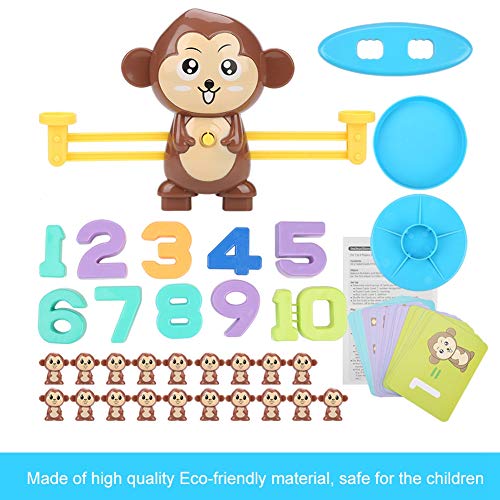 Duokon Juego de conteo de números de Monkey Monkey Juguetes para niños Juguetes educativos Inteligentes para niños Preescolar(marrón)