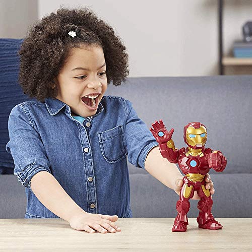 DYB Figuras Juguetes Héroes Marvel - Super Hero Adventures Hombre de Colección de 10 Pulgadas Figura de acción de Hierro Mega, Juguetes for niños de Edades de 3 y más Marvel Toys