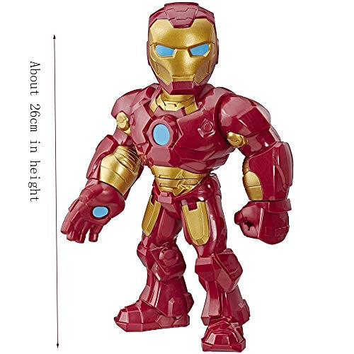 DYB Figuras Juguetes Héroes Marvel - Super Hero Adventures Hombre de Colección de 10 Pulgadas Figura de acción de Hierro Mega, Juguetes for niños de Edades de 3 y más Marvel Toys