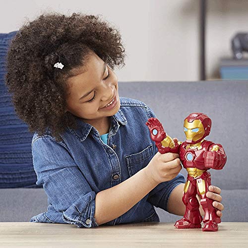 DYB Figuras Juguetes Héroes Marvel - Super Hero Adventures Hombre de Colección de 10 Pulgadas Figura de acción de Hierro Mega, Juguetes for niños de Edades de 3 y más Marvel Toys