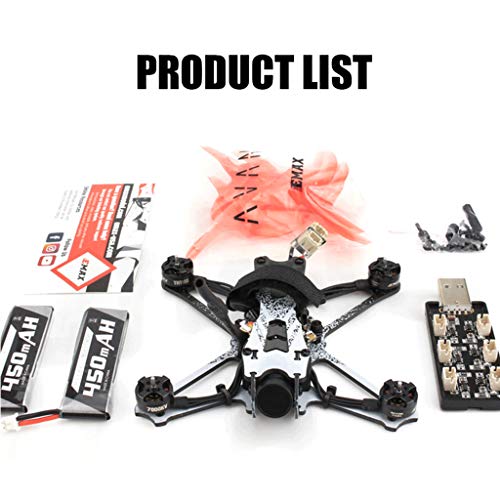 Eariy - Dron Tinyhawk 2 Freestyle 2,5 pulgadas, 2s, 200 MW, 7000 kV, RunCam Nano2 FPV Racing, cuadricóptero FPV con grabación de vídeo HD 1080p