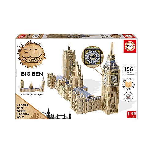 Educa Borrás - Parlamento y Big Ben, Puzzle 3D (16971)