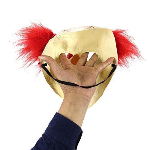 Eizurs Máscara de Halloween Horror Holloween Latex Payaso Máscara Adulto con Red Hair Killer Party Masks