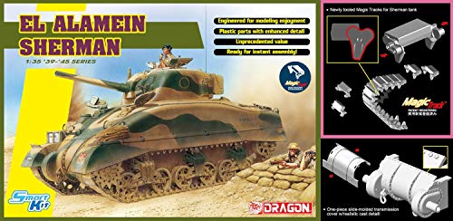 El Alamein Sherman (w/Magic Tracks) (Smart Kit) (1:35)