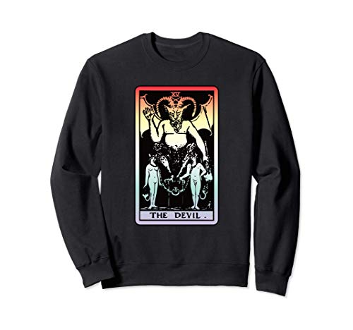 El Diablo Carta Tarot Bruja Adivino Brujería Psíquico Pastel Sudadera