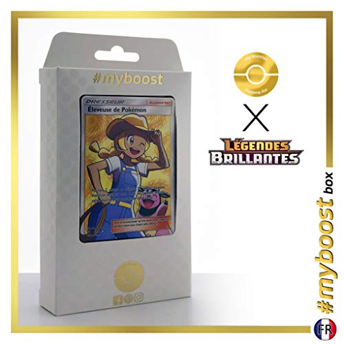 Eleveuse de Pokémon 73/73 Dresseur Full Art - #myboost X Soleil & Lune 3.5 Légendes Brillantes - Coffret de 10 Cartes Pokémon Françaises