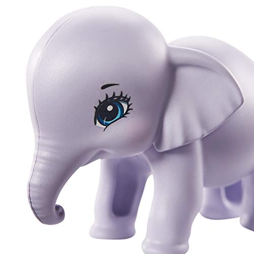 Enchantimals Sunny Savanna Muñeca Esmeralda Elephant con familia de elefantes mascota de juguete (Mattel GTM30)