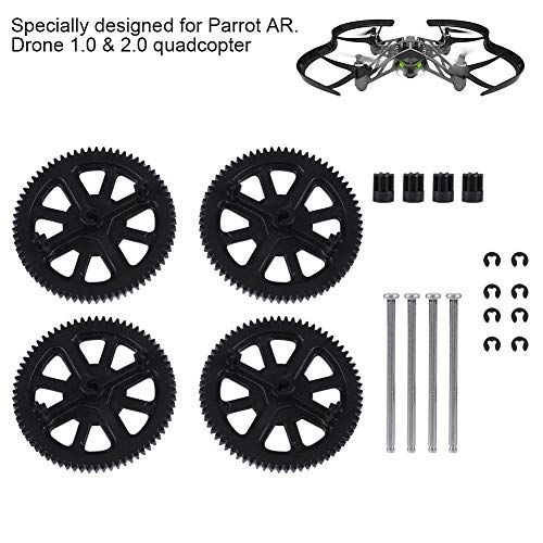 Engranajes RC Drone, Piezas de Repuesto Eje Set para Parrot AR Drone 1.0 & 2.0 Quadcopter Accesorio