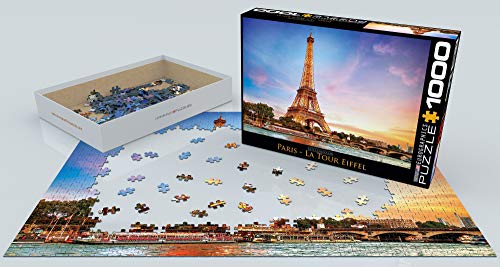 EuroGraphics- Paris Eiffel Tower Puzzle (1000-Piece) Rompecabezas (6000-0765)