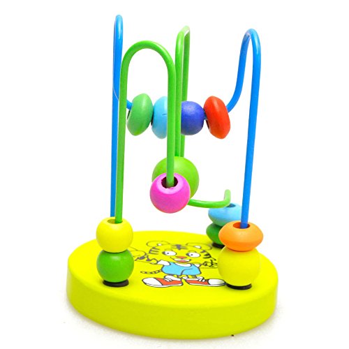 FAMILIZO Niños Bebé Colorido De Madera Mini Alrededor De Active Beads Juguete De Juego Educativo