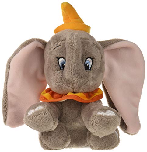 Famosa Softies- Dumbo Peluche Infantil en Forma de Elefante Licencia Disney, Color Gris, 17 cm (760017355)