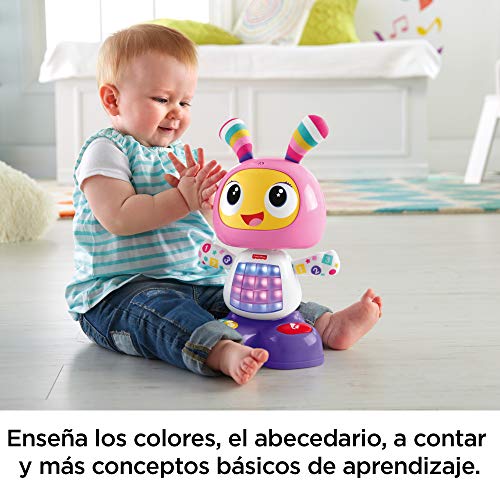 Fisher-Price - Robot interactivo Robita - color rosa y morado - juguetes educativos - (Mattel FBC99)