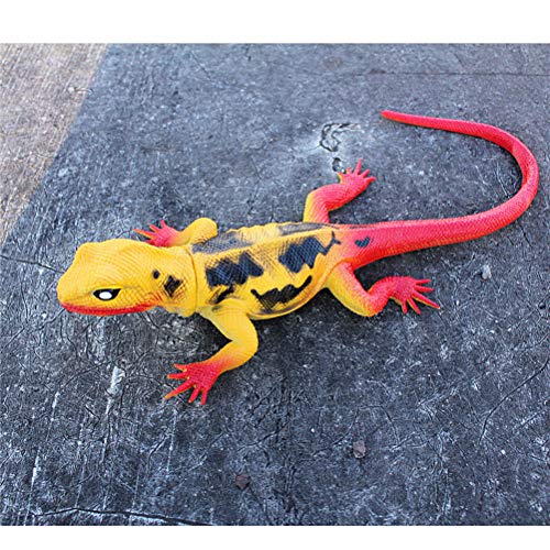 FLORMOON Juguetes de lagartos 6 unids 37cm Realista Figura de Lagarto Mini Juego de Lagarto de Goma Set de Regalo Educativo de cumpleaños de Juguetes educativos para niños