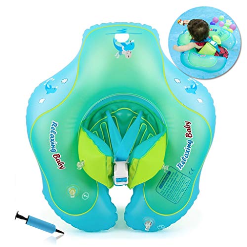 Flotador de Natación para Bebés con Asiento Anillo,Bebé Recién Nacido Aprende a Nadar Entrenador Inflable Flotador Ajustable para Piscinas para Bebés,Anillo de Natación para Bebés(6-36 Meses,L)