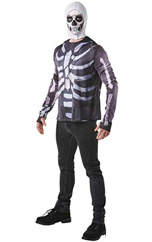 Fortnite - Disfraz camiseta Skull Trooper para adulto, Talla S (Rubies 300196-S)