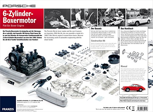 Franzis Porsche 6-Zylinder-Boxermotor - Flat-Six Boxer Engine: Bauen Sie Ihr eigenes klassisches Porsche-911-Motormodell!