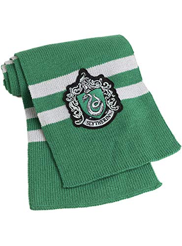 Funidelia | Bufanda Slytherin Harry Potter Oficial para Hombre y Mujer ▶ Hogwarts, Magos, Películas & Series, Accesorio para Disfraz