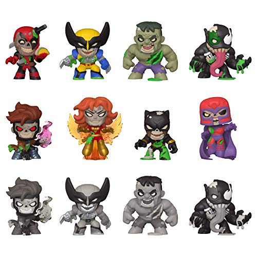 Funko- Mystery Minis: Marvel Zombies 12PC PDQ Figura Coleccionable, Multicolor (49114)