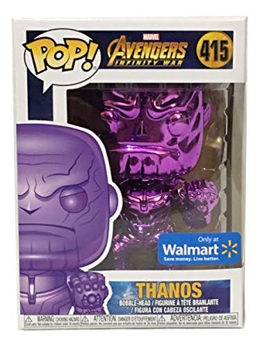 Funko Pop! – 36217 – Marvel: Avengers Infinity War – Thanos (Chrome - púrpura) – Figura de Vinilo, 9cm