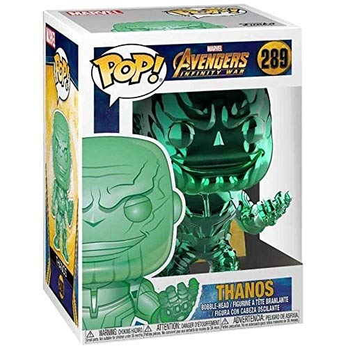 Funko Pop! – 36218 – Marvel: Avengers Infinity War – Thanos (Chrome - Verde) – Figura de Vinilo, 9cm