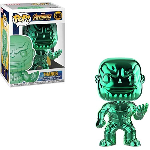 Funko Pop! – 36218 – Marvel: Avengers Infinity War – Thanos (Chrome - Verde) – Figura de Vinilo, 9cm