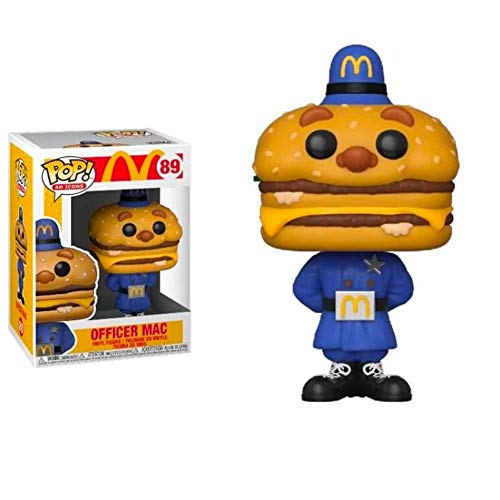 Funko - Pop! Ad Icons: McDonald's - Officer Big Mac Figura Coleccionable, Multicolor (45726)