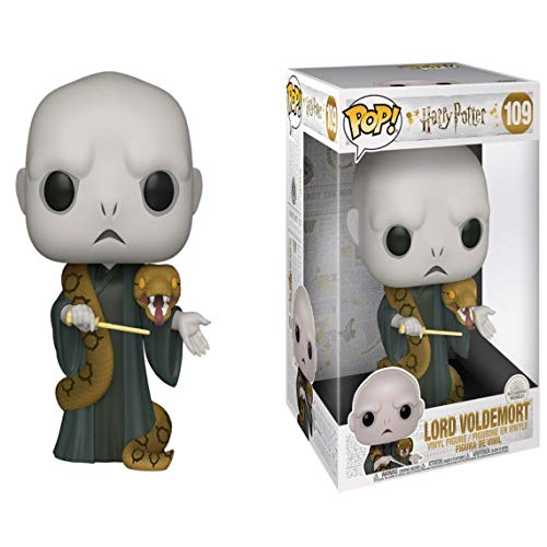 Funko- Pop Harry Potter: 10" Voldemort w/Nagini S10 Figura Coleccionable, Multicolor (48037)