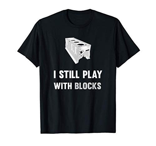 Funny Mechanic I Still Play With Blocks Engine Block Camiseta