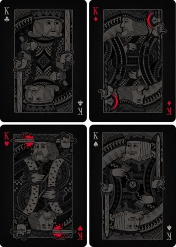 Gamblers Warehouse Bicycle Double Black - Baraja de cartas negras