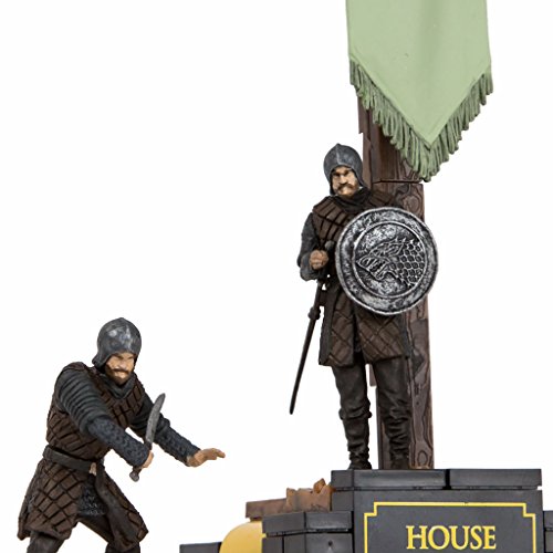 Game of Thrones- Puzles Juego de Tronos Set de Construcci&ampoacuten Estandarte Casa Stark, Multicolor, Ninguna (MC Farlane MCFGT019362)