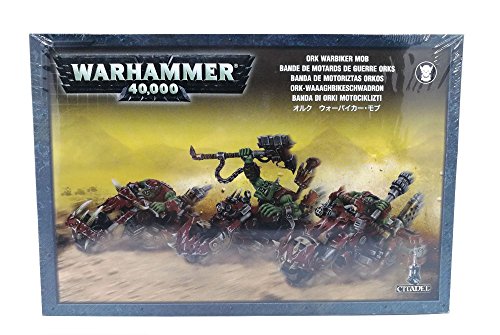 GAMES WORKSHOP 299750063222 - Figura de acción Warhammer 40K Ork War Biker Mob 2008