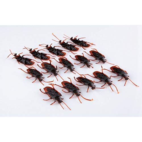 GARNECK 50pcs PVC Realista Bugs Plástico Truco Juguetes Insectos Día de los Inocentes Broma Bichos de Juguete