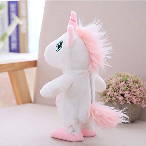 Gcroet Juguete De Peluche Hablando En Movimiento Juguete Y Juguetes Hablar del Unicornio Repite Lo Que Usted Dice Interactivo Juguetes De Peluche Lindo Que Recorre Unicornio Muñecas Juguetes 1pc