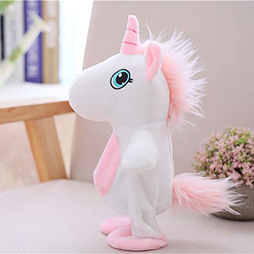 Gcroet Juguete De Peluche Hablando En Movimiento Juguete Y Juguetes Hablar del Unicornio Repite Lo Que Usted Dice Interactivo Juguetes De Peluche Lindo Que Recorre Unicornio Muñecas Juguetes 1pc