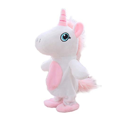 Gcroet Juguete De Peluche Hablando En Movimiento Juguete Y Juguetes Hablar del Unicornio Repite Lo Que Usted Dice Interactivo Juguetes De Peluche Lindo Que Recorre Unicornio Muñecas Juguetes 1pc