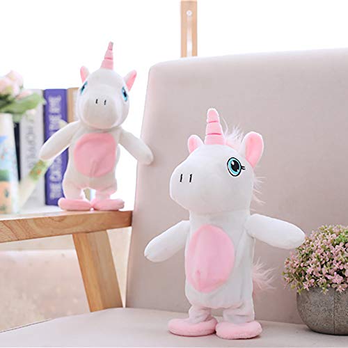 Gcroet Juguete De Peluche Hablando En Movimiento Juguete Y Juguetes Hablar del Unicornio Repite Lo Que Usted Dice Interactivo Juguetes De Peluche Lindo Que Recorre Unicornio Muñecas Juguetes 1pc