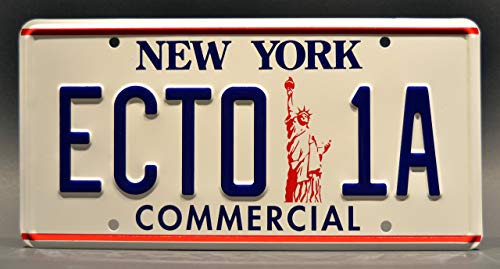 Ghostbusters | ECTO-1 + ECTO-1A | Metal Stamped License Plates