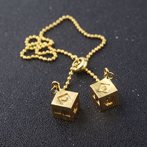 Ginkago Han Solo Dados Dice Joyas Cosplay Disfraz Accesorio Amuleto Colgante Cadena Set película Props Réplica Regalo