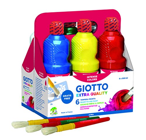 Giotto 533200 - 6 botes de pintura de 500 ml