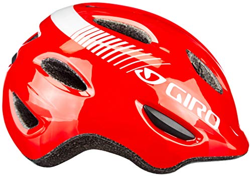 Giro Scamp Casco de Ciclismo Youth, Unisex niños, Rojo Brillante, XS (45-49cm)