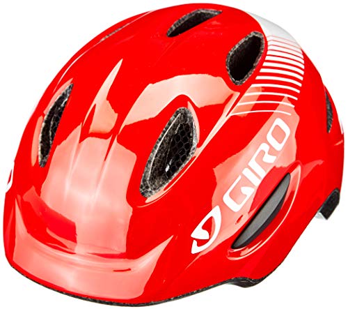 Giro Scamp Casco de Ciclismo Youth, Unisex niños, Rojo Brillante, XS (45-49cm)