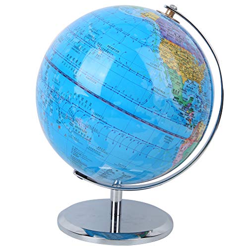 Globo del mundo con constelaciones iluminadas, globo iluminado de 20 cm Globo del mundo Suministros de enseñanza del globo geográfico Decoración de escritorio Juguete educativo con luz LED(Globos)