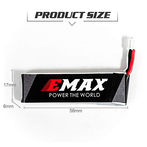 Goolsky- Compatible con EMAX EZ Pilot Drone EMAX Tinyhawk Freestyle EMAX Tinyhawk S EMAX Tinyhawk 4.35V 450mAh Batería Lipo 4 Piezas