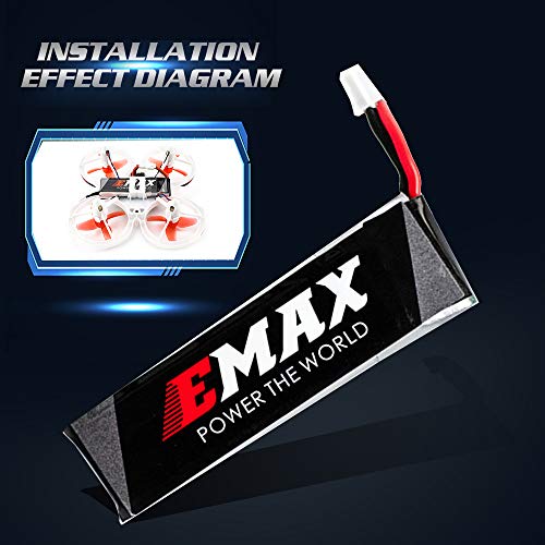 Goolsky- Compatible con EMAX EZ Pilot Drone EMAX Tinyhawk Freestyle EMAX Tinyhawk S EMAX Tinyhawk 4.35V 450mAh Batería Lipo 4 Piezas