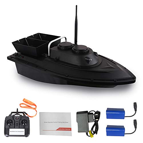 Goolsky D11 RC Barco Buscador de Peces Cebo de Pesca Barco 1.5kg Carga 500m Control Remoto Velocidad Fija 2 Batería 2 Motores 2 Papelera de Cebo 2 Luz LED