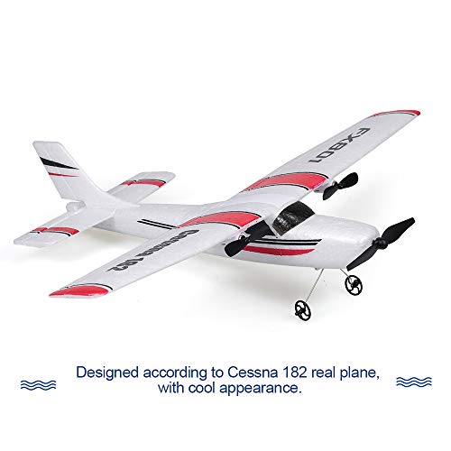 Goolsky FX801 Avión RC Cessna 182 2.4GHz 2CH RC Avión Aeronave Vuelo al Aire Libre Juguetes para Niños