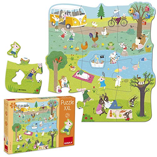 Goula-Un Dia en el Campo Puzzle XXL, Multicolor (53427)