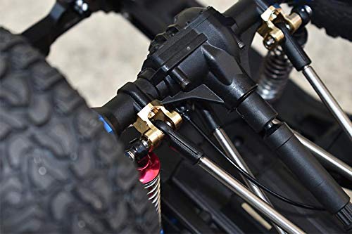 GPM Brass Rear Axle Mount Set For Suspension Links For 1:10 Traxxas TRX-4 Crawlers - 6Pc Set