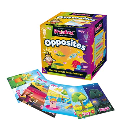 Green Board Games GRE91028 BrainBox Oposites, Juego de Cartas